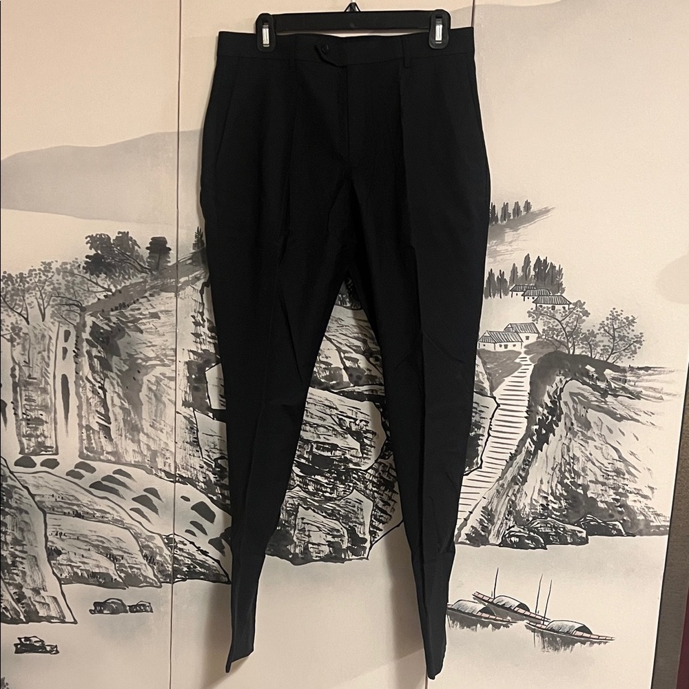 J. Crew Men’s Black Bowery Tech Fabric Dress Pants - 31x30